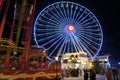 The big amusement park `Prater` in Vienna at night, Austria, Europe Royalty Free Stock Photo